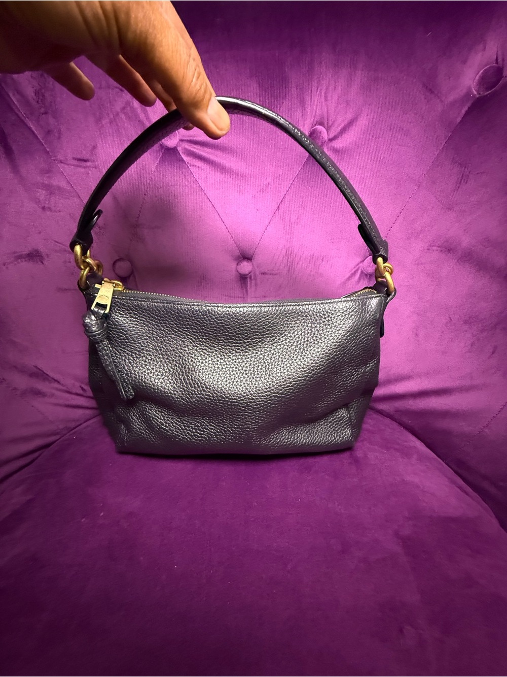 Coach Shay Crossbody Black Pebbled Leather Shoulder Bag Style 601
